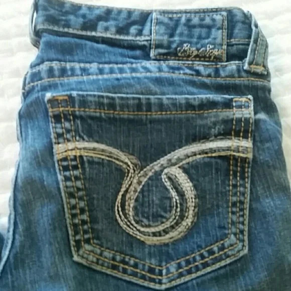 BIG STAR Sweet Low Boot Distressed Jeans EUC 28 D7 - Picture 4 of 8